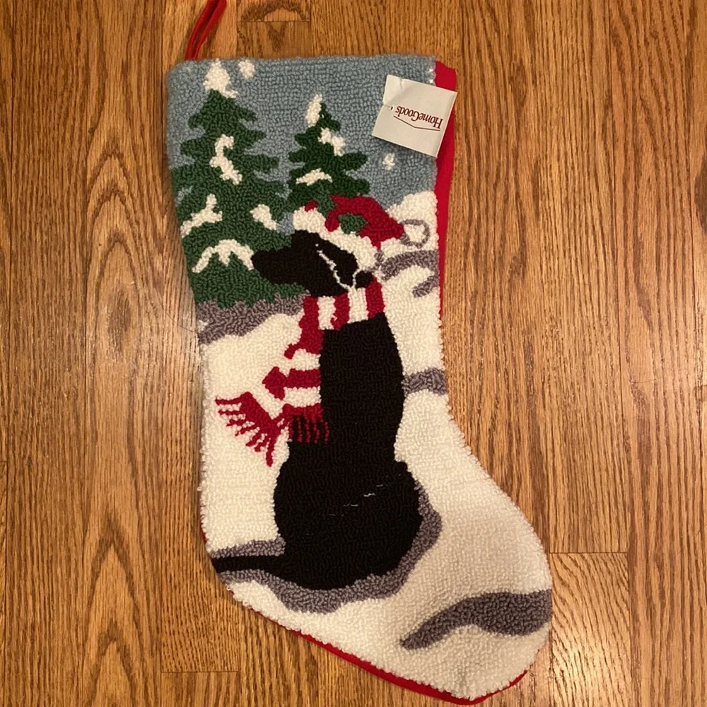 Dog Christmas stocking and hanger